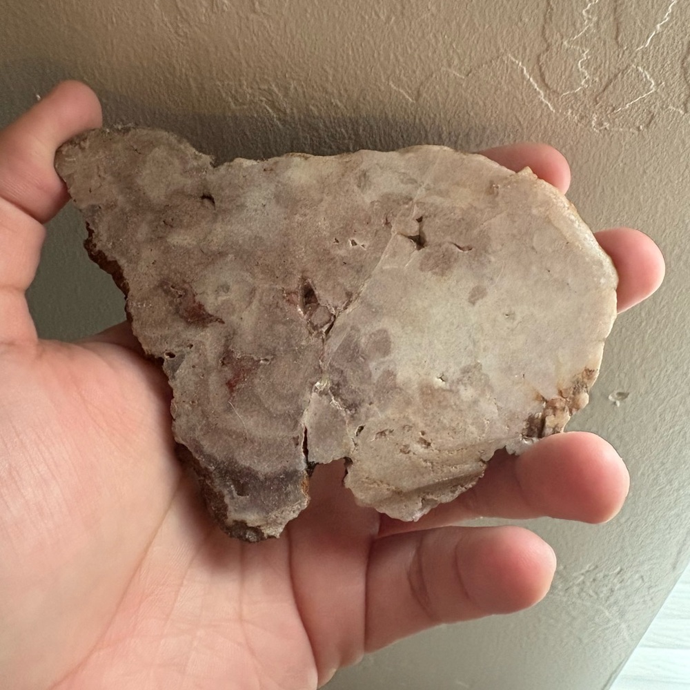 Pink amethyst crystal slab
